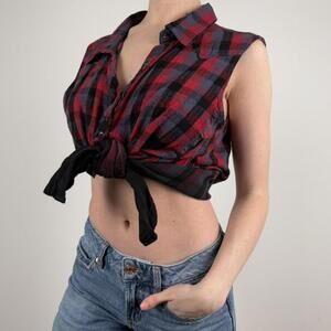 Harley Davidson Women's Red and Multi Vest